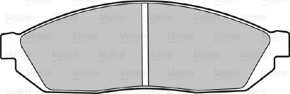 Valeo 598185 - Тормозные колодки, дисковые, комплект autosila-amz.com