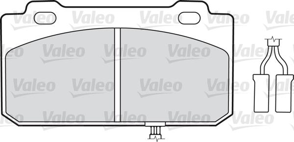 Valeo 598130 - Тормозные колодки, дисковые, комплект autosila-amz.com