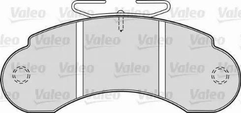 Valeo 598137 - Тормозные колодки, дисковые, комплект autosila-amz.com