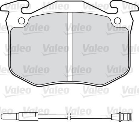 Valeo 598175 - Тормозные колодки, дисковые, комплект autosila-amz.com