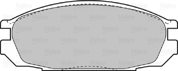 Valeo 598851 - Тормозные колодки, дисковые, комплект autosila-amz.com