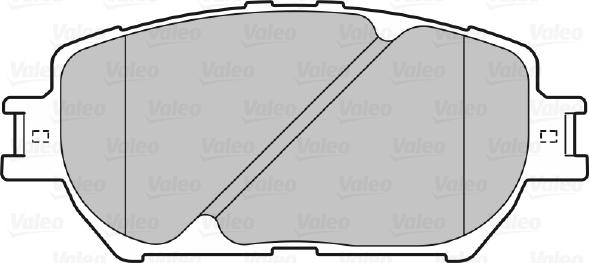 Valeo 598862 - Тормозные колодки, дисковые, комплект autosila-amz.com