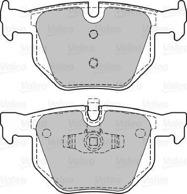 Valeo 598885 - Тормозные колодки, дисковые, комплект autosila-amz.com