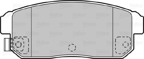 Valeo 598831 - Тормозные колодки, дисковые, комплект autosila-amz.com