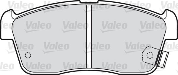 Valeo 598832 - Тормозные колодки, дисковые, комплект autosila-amz.com