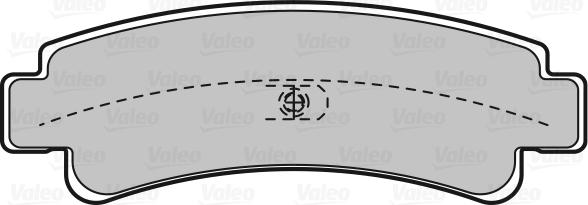 Valeo 598826 - Тормозные колодки, дисковые, комплект autosila-amz.com