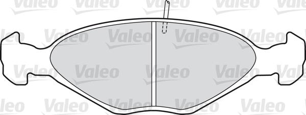 Valeo 598390 - Тормозные колодки, дисковые, комплект autosila-amz.com