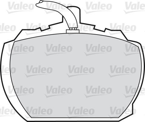 Valeo 598391 - Тормозные колодки, дисковые, комплект autosila-amz.com