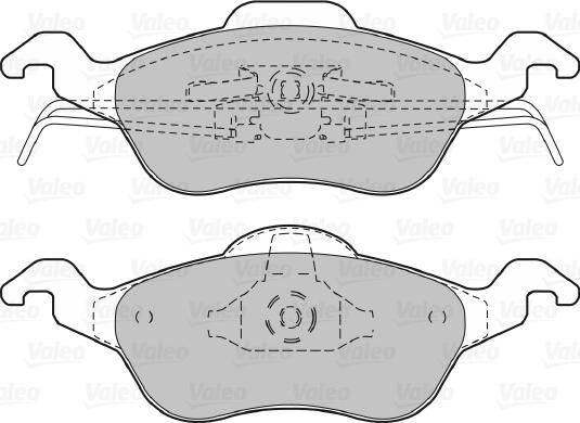 Valeo 598317 - VL598317 колодки дисковые передние!\ Ford Focus 1.4i-2.0i/1.8TDi &16V 98> autosila-amz.com