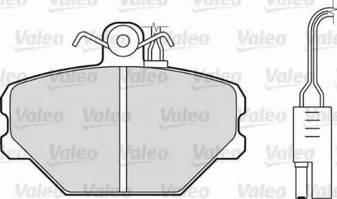 Valeo 598336 - Тормозные колодки, дисковые, комплект autosila-amz.com