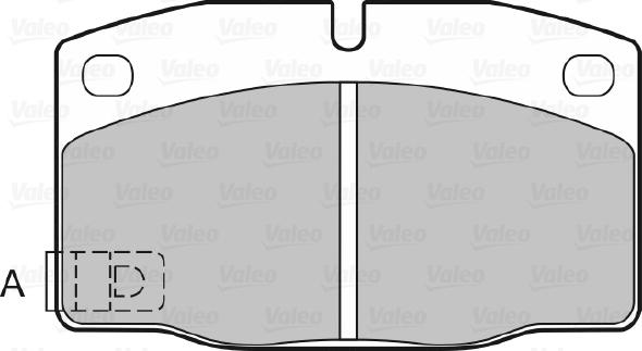 Valeo 598333 - Тормозные колодки, дисковые, комплект autosila-amz.com