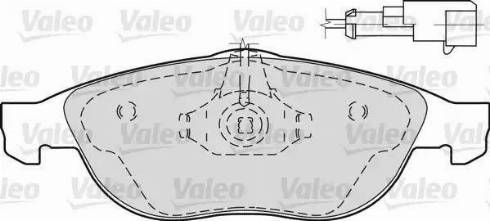 Valeo 598297 - Тормозные колодки, дисковые, комплект autosila-amz.com