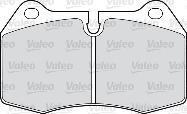 Valeo 598260 - Тормозные колодки, дисковые, комплект autosila-amz.com
