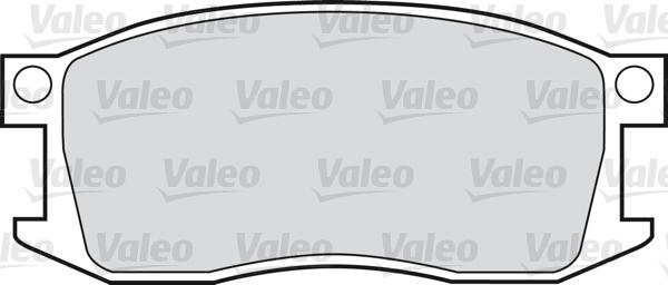 Valeo 598208 - Тормозные колодки, дисковые, комплект autosila-amz.com