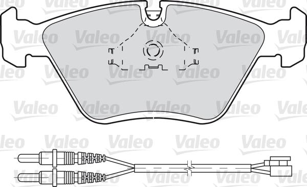 Valeo 598281 - Тормозные колодки, дисковые, комплект autosila-amz.com