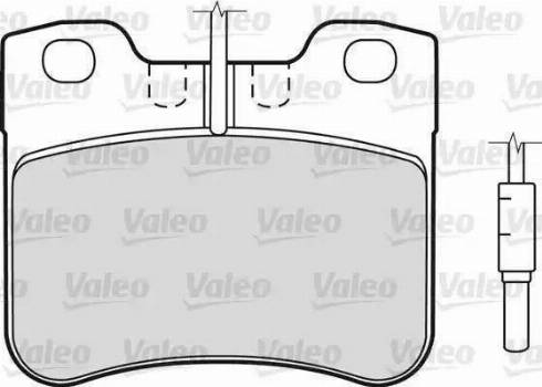 Valeo 598287 - Тормозные колодки, дисковые, комплект autosila-amz.com