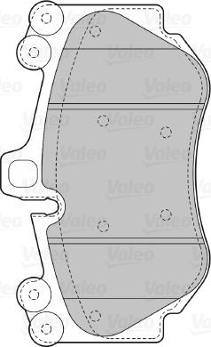 Valeo 598709 - Тормозные колодки, дисковые, комплект autosila-amz.com