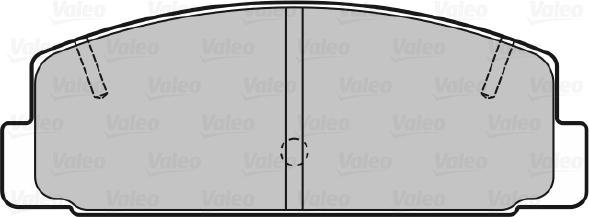 Valeo 598780 - Тормозные колодки, дисковые, комплект autosila-amz.com