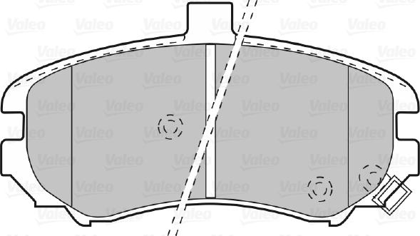 Valeo 598739 - Тормозные колодки, дисковые, комплект autosila-amz.com