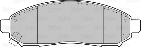 Valeo 670738 - Тормозные колодки, дисковые, комплект autosila-amz.com