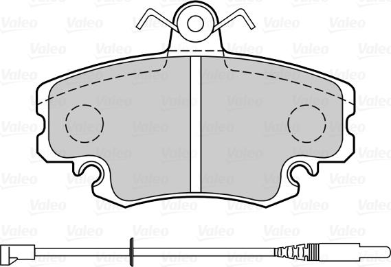 Valeo 598775 - Тормозные колодки, дисковые, комплект autosila-amz.com