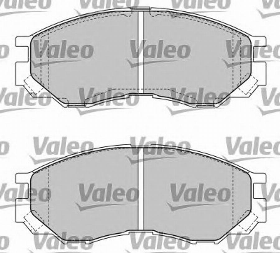 Valeo 597476 - Тормозные колодки, дисковые, комплект autosila-amz.com