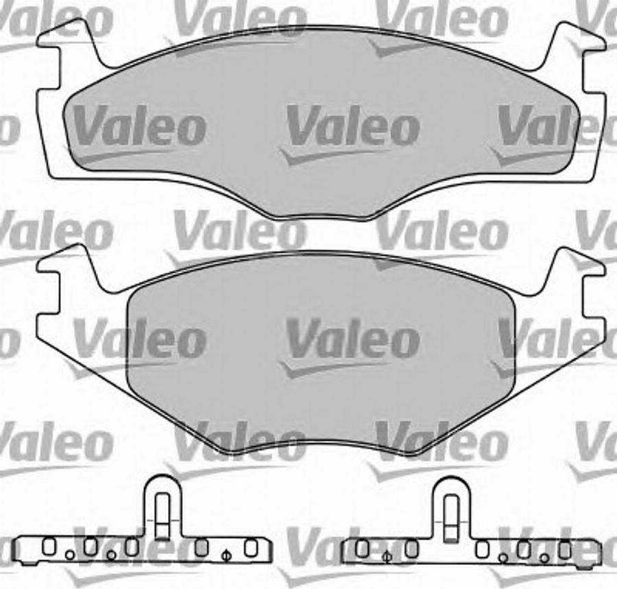Valeo 597046 - Тормозные колодки, дисковые, комплект autosila-amz.com