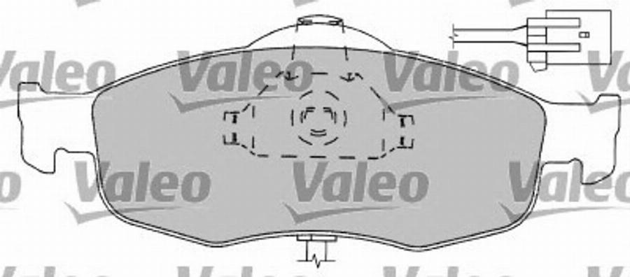 Valeo 597169 - Тормозные колодки, дисковые, комплект autosila-amz.com