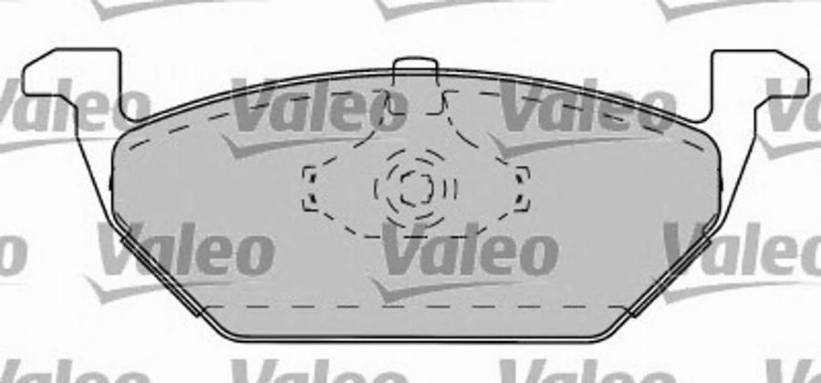 Valeo 597282 - Тормозные колодки, дисковые, комплект autosila-amz.com