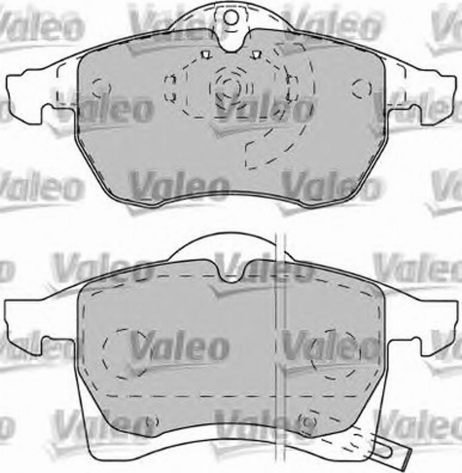Valeo 540945 - Тормозные колодки, дисковые, комплект autosila-amz.com