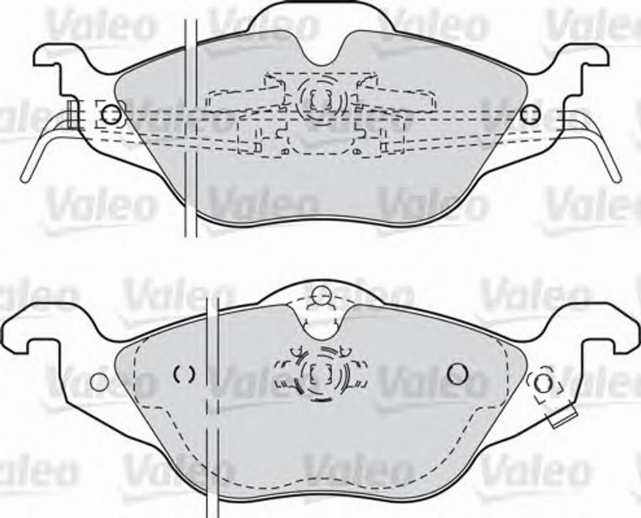 Valeo 540941 - Тормозные колодки, дисковые, комплект autosila-amz.com