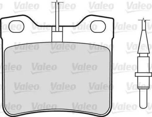Valeo 540742 - Тормозные колодки, дисковые, комплект autosila-amz.com