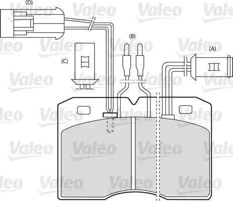 Valeo 598585 - Тормозные колодки, дисковые, комплект autosila-amz.com