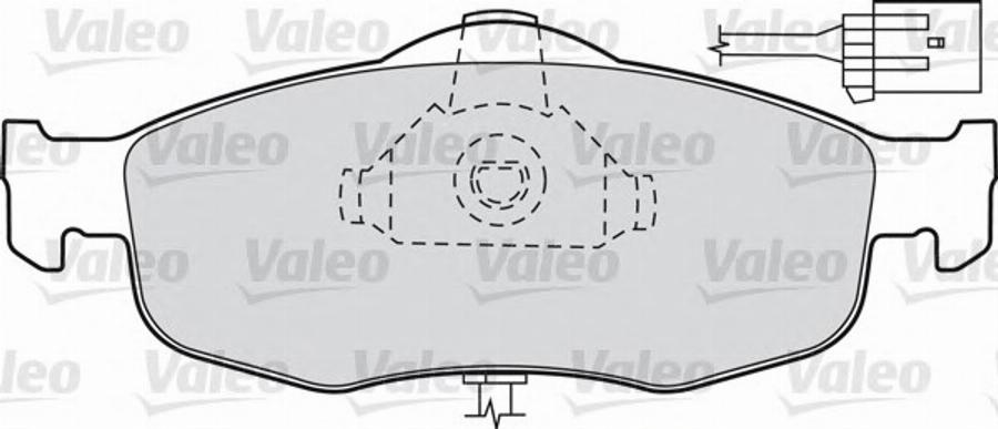 Valeo 540556 - Тормозные колодки, дисковые, комплект autosila-amz.com