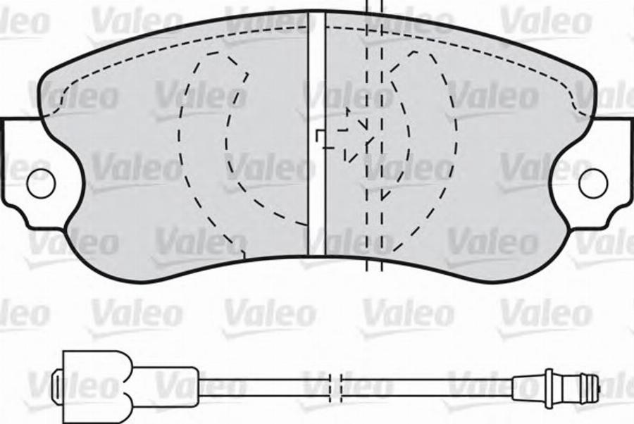 Valeo 540071 - Тормозные колодки, дисковые, комплект autosila-amz.com