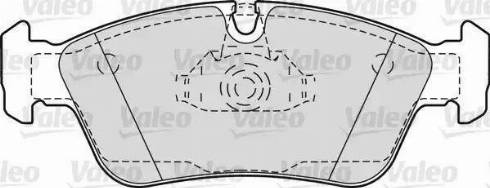 Valeo 598604 - Тормозные колодки, дисковые, комплект autosila-amz.com