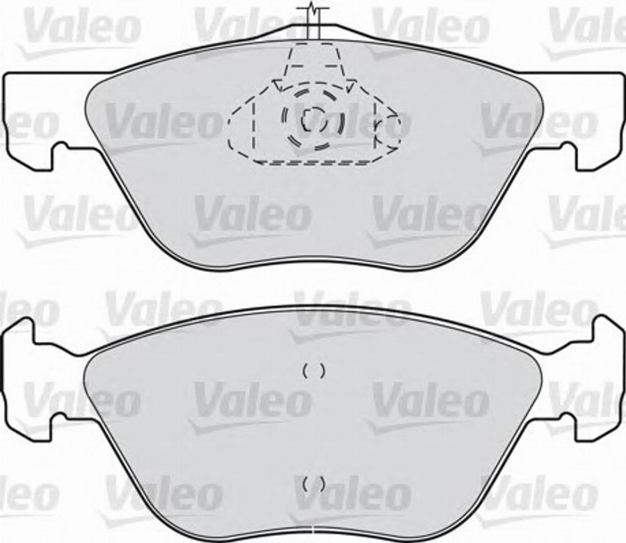 Valeo 540889 - Тормозные колодки, дисковые, комплект autosila-amz.com