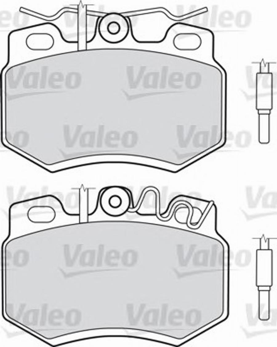 Valeo 540314 - Тормозные колодки, дисковые, комплект autosila-amz.com