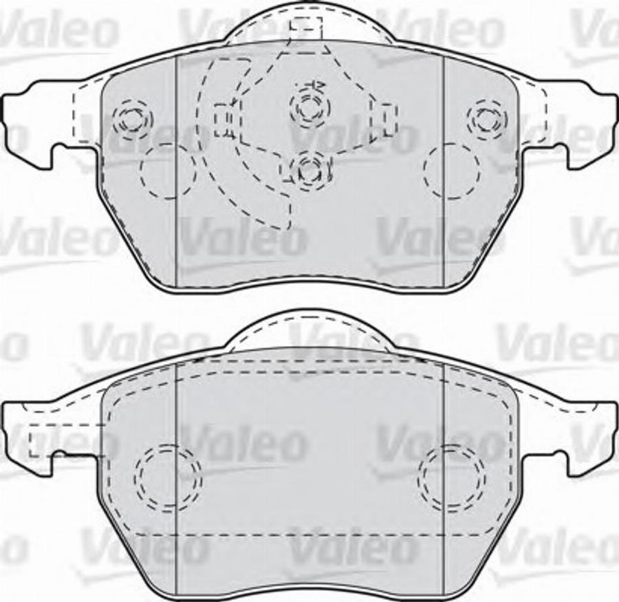 Valeo 540797 - Тормозные колодки, дисковые, комплект autosila-amz.com
