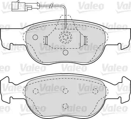 Valeo 540749 - Тормозные колодки, дисковые, комплект autosila-amz.com