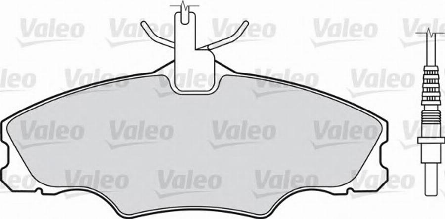 Valeo 540 741 - Тормозные колодки, дисковые, комплект autosila-amz.com