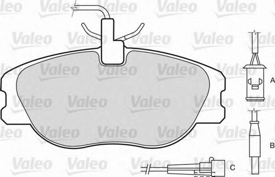 Valeo 540748 - Тормозные колодки, дисковые, комплект autosila-amz.com