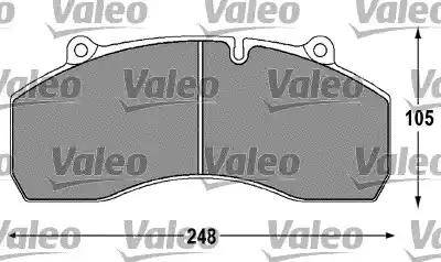 Valeo 541695 - Тормозные колодки, дисковые, комплект autosila-amz.com