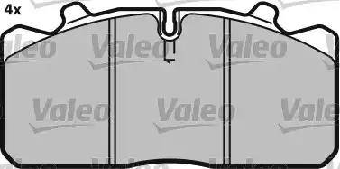 Valeo 541696 - Тормозные колодки, дисковые, комплект autosila-amz.com