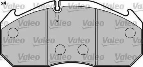 Valeo 541713 - Тормозные колодки, дисковые, комплект autosila-amz.com