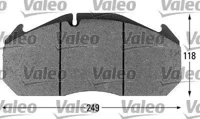 Valeo 541651 - Тормозные колодки, дисковые, комплект autosila-amz.com