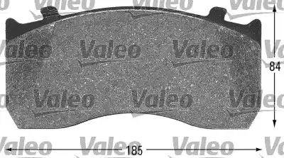 Valeo 541659 - Тормозные колодки, дисковые, комплект autosila-amz.com