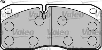 Valeo 541620 - Тормозные колодки, дисковые, комплект autosila-amz.com
