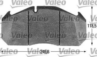 Valeo 541650 - Тормозные колодки, дисковые, комплект autosila-amz.com