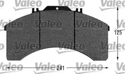 Valeo 541658 - Тормозные колодки, дисковые, комплект autosila-amz.com